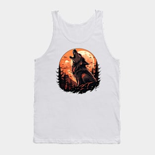 howling wolf Tank Top